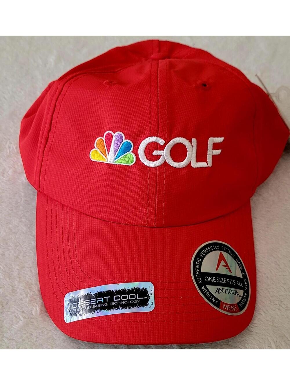 NBC Golf Hat Antigua Essentials Desert Cool adjustable strapback New with tags!
